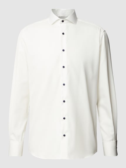 ETERNA Regular Fit Businesshemd aus Twill Offwhite 2