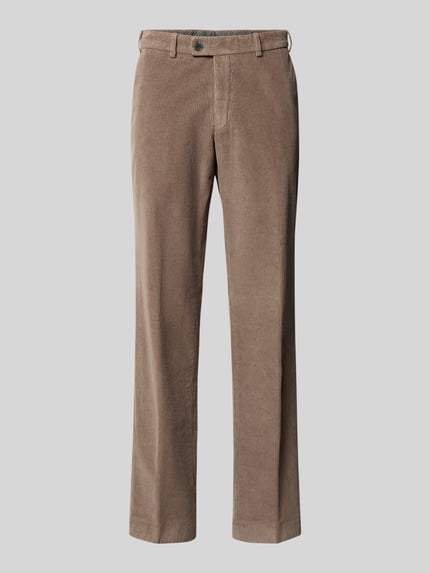 Hiltl Regular fit corduroy broek met zijwaartse steekzakken Middengrijs - 1