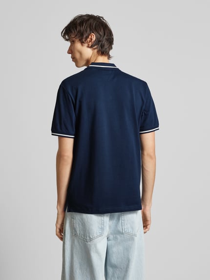 Tommy Jeans Regular fit poloshirt met logostitching Marineblauw - 5