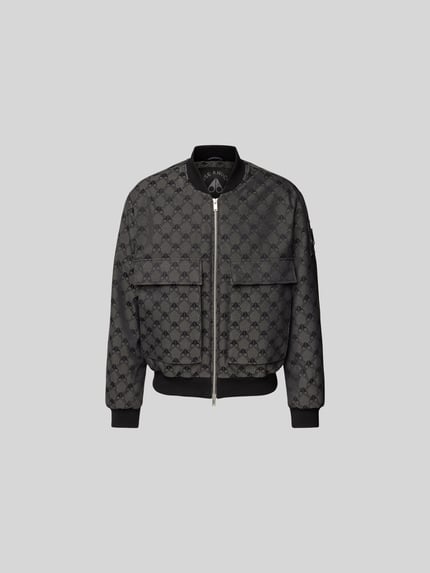 Moose Knuckles Bomberjacke mit Pattentaschen Anthrazit 2