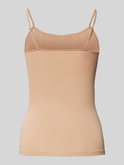 Mey Top mit verstellbaren Spaghettiträgern Modell 'Emotion' Beige 3