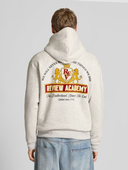 REVIEW Sweatshirt met motiefprint Ecru gemêleerd - 5
