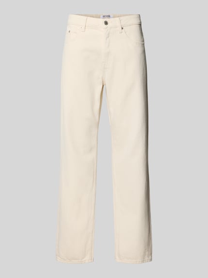 Straight Fit Jeans aus reiner Baumwolle Shop The Look MANNEQUINE