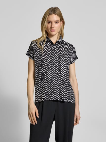 Christian Berg Woman Relaxed fit blouse van pure viscose Zwart - 4