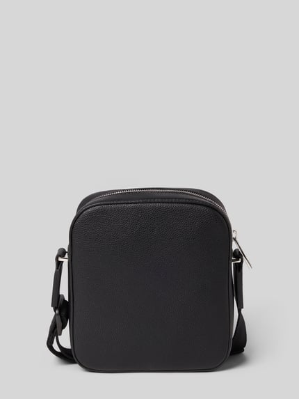 BOSS Torba na długim pasku z detalem z logo model ‘Ray’ Czarny 4