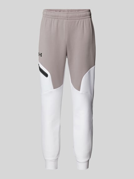 Under Armour Sweatpants met labelprint Lichtgrijs - 2