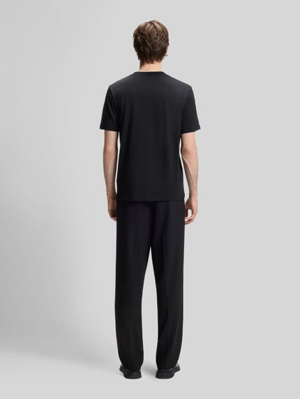 HUGO Regular Fit T-Shirt aus reiner Baumwolle Black 5