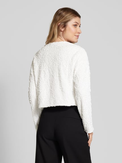 VILA Regular Fit Bluse mit Schleifen-Detail Modell 'ARIA' Weiss 5
