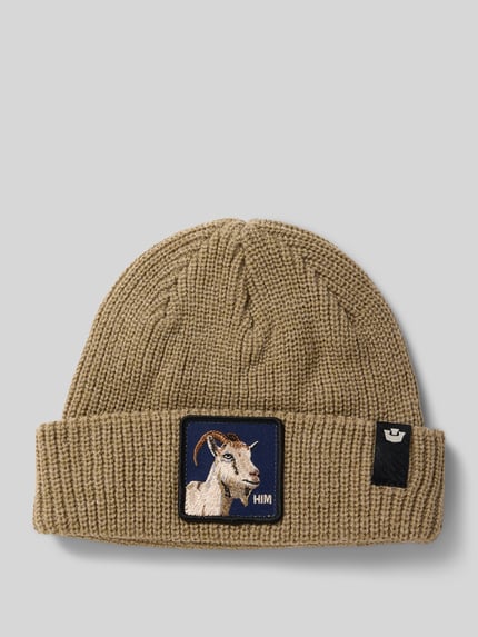 GOORIN BROS. Beanie mit Motiv-Patch Modell 'THE HIM BEANIE' Sand 1