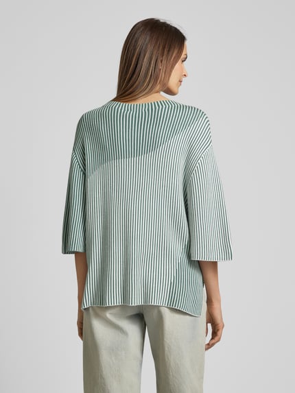 Tom Tailor Oversized Strickpullover mit 1/2-Ärmel Bottle 5