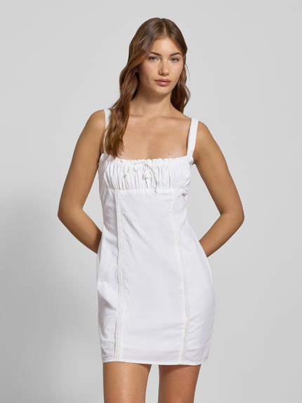 REVIEW Minikleid mit Nahtreißverschluss Weiss 4
