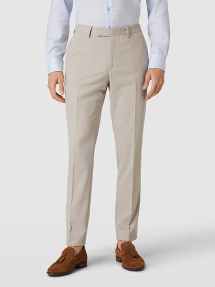 Pierre Cardin Regular Fit Stoffhose mit Strukturmuster Modell 'Ryan' Beige 4