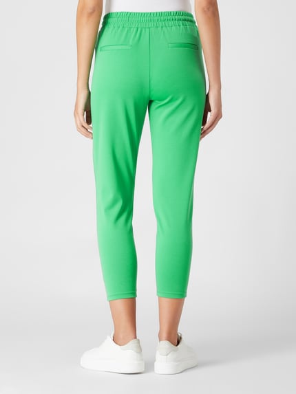 ICHI Cropped Sweathose mit Stretch-Anteil Modell 'Kate' Gruen 5