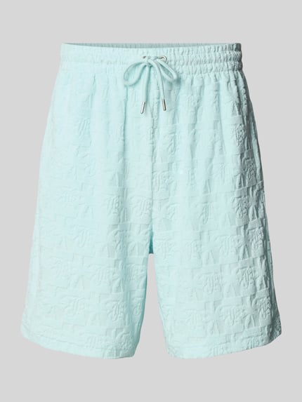 Karl Kani Shorts mit elastischem Bund und Tunnelzug Modell 'Terry' Ocean 2
