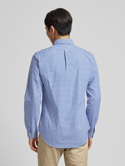 Polo Ralph Lauren Slim Fit Freizeithemd aus reiner Baumwolle Modell 'OXFORD' Dunkelblau 5