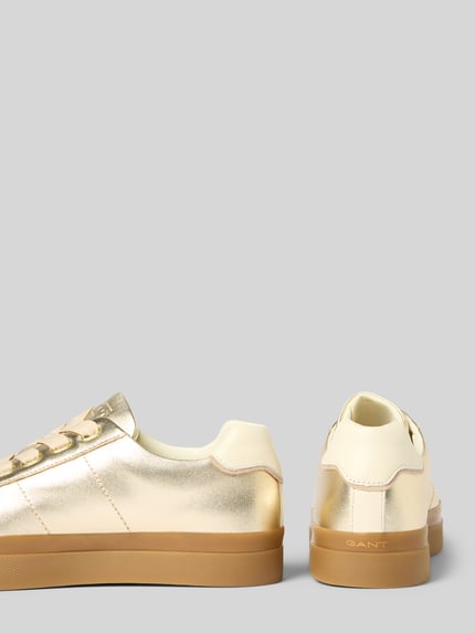 GANT Sneakersy z detalami z logo model ‘Avona’ Złoty 2