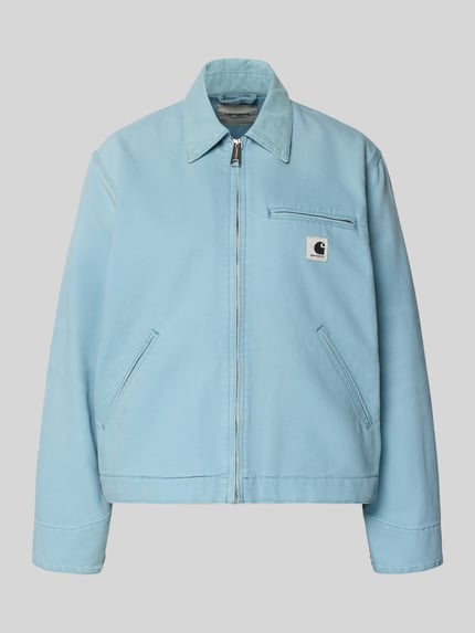 Jacke mit Label-Detail Shop The Look MANNEQUINE