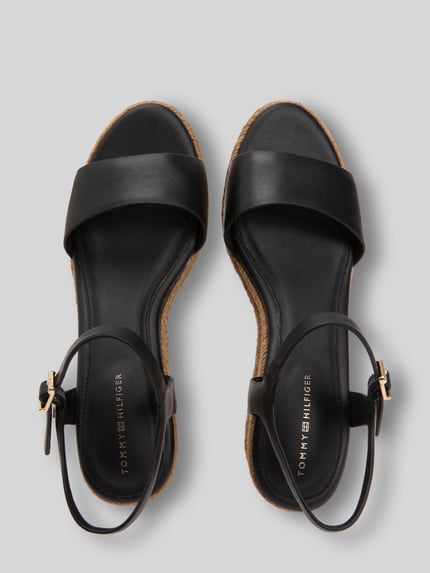 Tommy Hilfiger Wedge-espadrilles met sleehak BLACK - 3