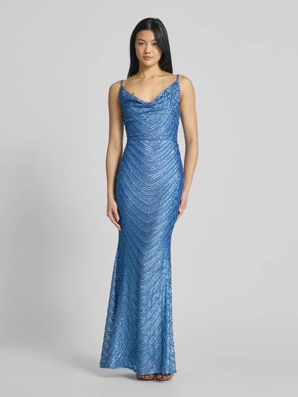 Lipsy Abendkleid mit Paillettenbesatz Sky 4