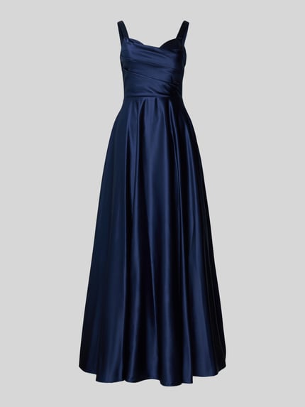 Laona Abendkleid mit Herz-Ausschnitt Marine 2