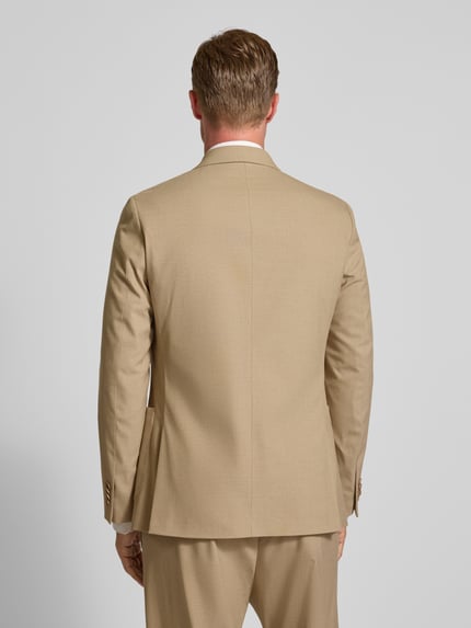 s.Oliver BLACK LABEL Marynarka o kroju slim fit z kołnierzem z połami Camel 5