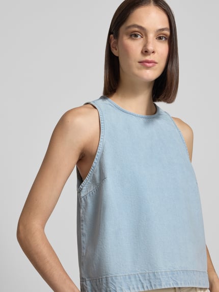 ARMEDANGELS Bluzka jeansowa o kroju regular fit z czystej bawełny Jeansowy niebieski 3