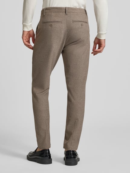 ONLY & SONS Slim Fit Hose mit Viskose-Anteil Modell 'MARK' Beige Melange 5