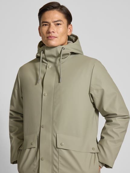 Rains Funktionsjacke mit Kapuze Schilf 3