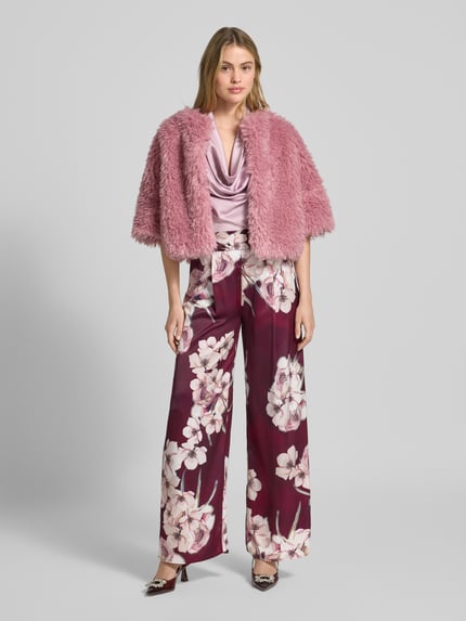 Rinascimento Stoffen broek met naadritssluiting Bordeaux - 1