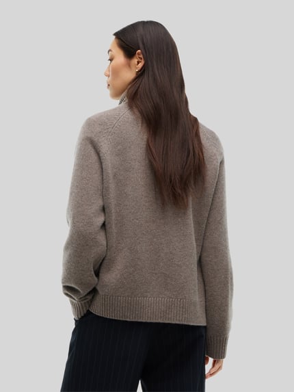 Tommy Hilfiger Relaxed Fit Turtleneck aus Woll-Mix mit Kaschmir-Anteil Hellbraun 5