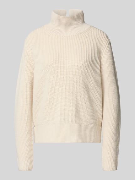 windsor. Strickpullover mit geripptem Stehkragen Offwhite 2