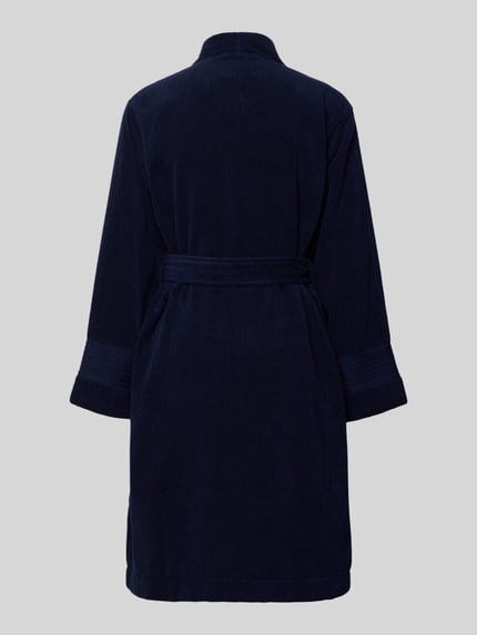 Lauren Ralph Lauren Comfort Fit Bademantel aus reiner Baumwolle Modell 'Core Greenwich' Dunkelblau 3