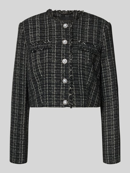 GUESS Blazer mit Rundhalsausschnitt Modell 'SANDRA' Black 2
