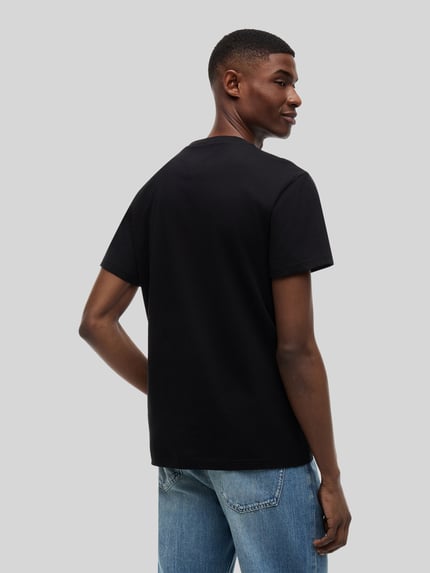 Tommy Jeans Regular Fit T-Shirt aus reiner Baumwolle Black 5