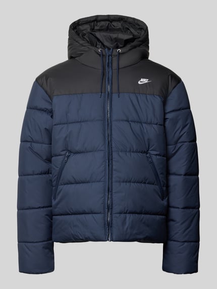 Nike Steppjacke mit Kapuze Dunkelblau 2