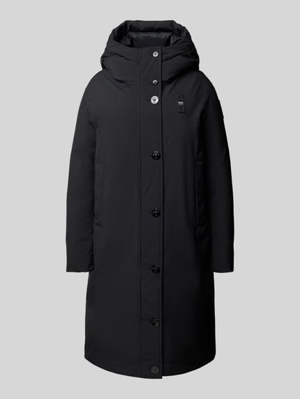 Blauer USA Płaszcz puchowy z detalem z logo Model „ARGYLLE” Czarny 2