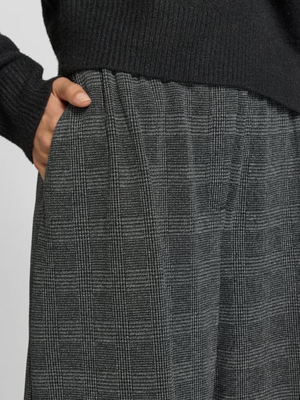 Apricot Stoffen broek met elastische band Antraciet - 3