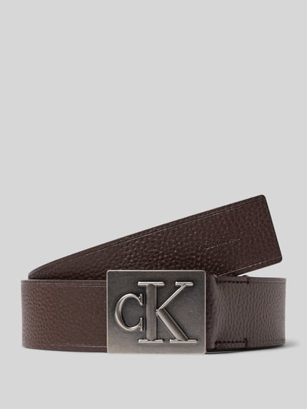 CK Calvin Klein Gürtel aus echtem Rindsleder Dunkelbraun 1