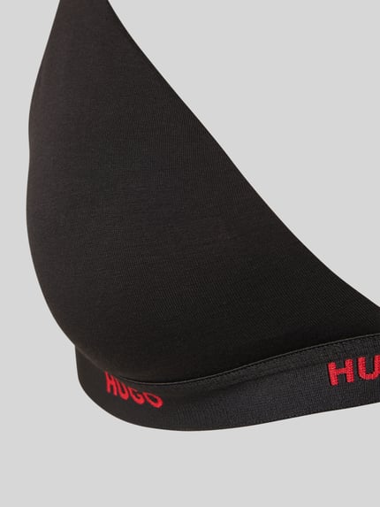 HUGO Beha van katoenmix, model 'HUGO ID TRIANGLE' Zwart - 2