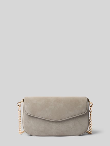 Seidenfelt Crossbody tas met structuurpatroon model 'Vanja' Lichtgrijs - 2