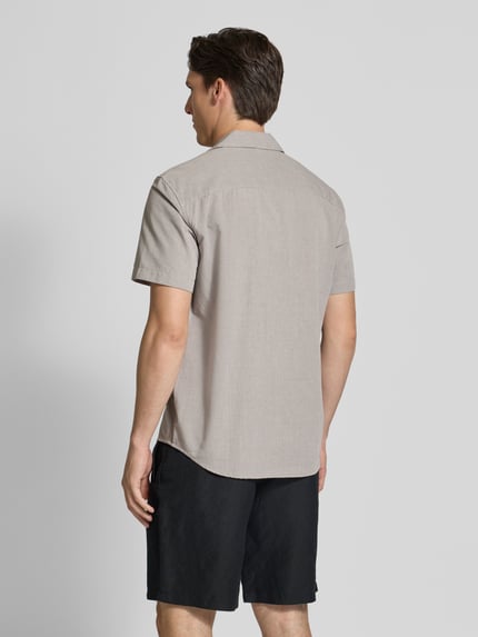 Tom Tailor Denim Relaxed fit vrijetijdsoverhemd van puur katoen Middengrijs gemêleerd - 5