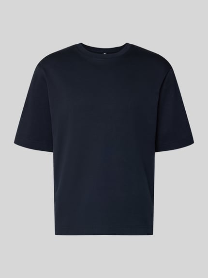 T-Shirt mit Logo-Print und Rundhalsausschnitt Shop The Look MANNEQUINE