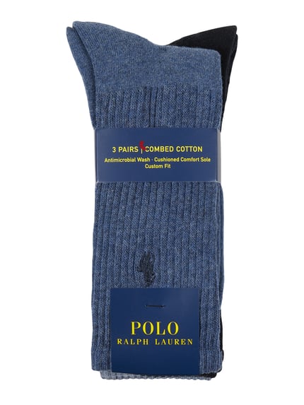Polo Ralph Lauren Underwear Socken mit Stretch-Anteil im 3er-Pack Jeansblau 2
