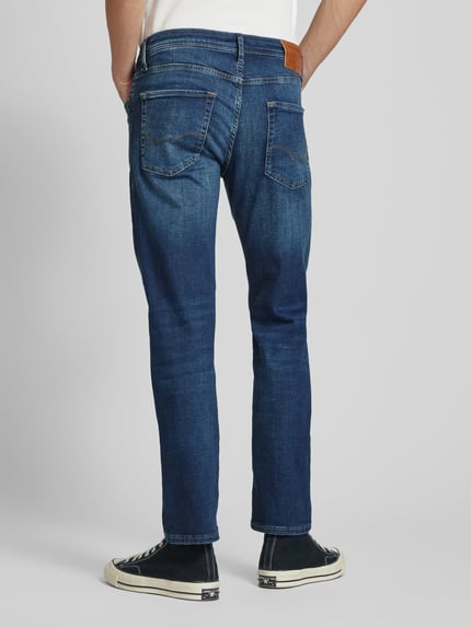 JACK & JONES Regular fit jeans met knoopsluiting, model 'CLARK' Jeansblauw - 5