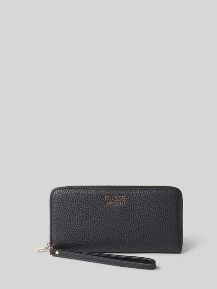 GUESS Portemonnee met ritssluiting rondom Zwart - 1
