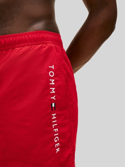 Tommy Hilfiger Badehose mit Label Print Rot 3