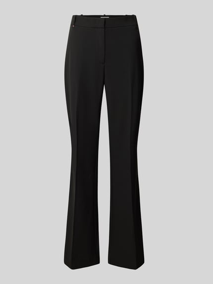 Tommy Hilfiger Slim Fit Schlaghose mit Bügelfalten Black 2