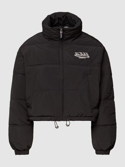 Von Dutch Kurtka pikowana krótka z nadrukiem z logo Czarny 2