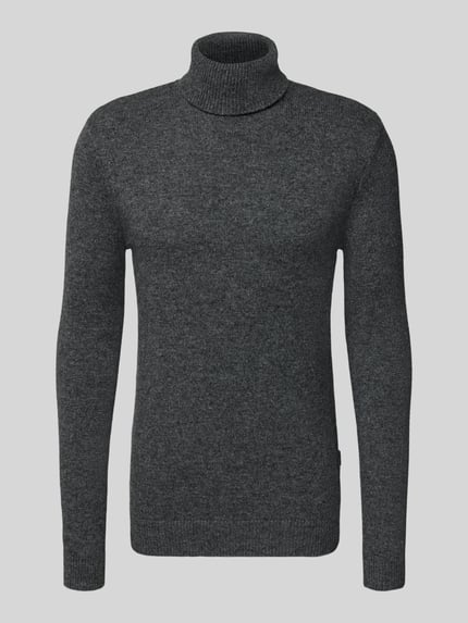 Blend Gebreide coltrui, model 'BRANKO' Donkergrijs gemêleerd - 2