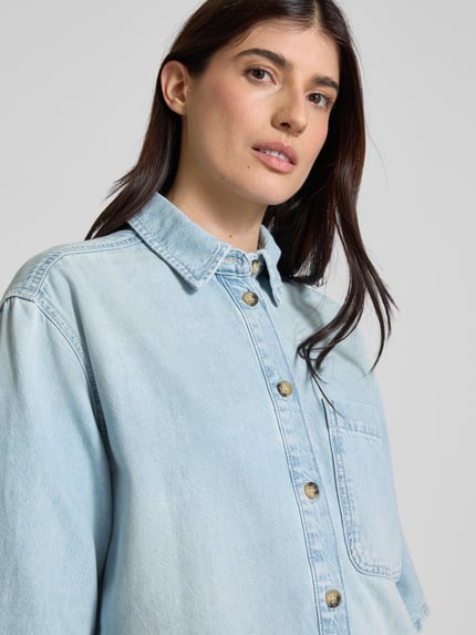 Jake*s Studio Woman Jeanskleid mit Brusttasche Jeansblau 3